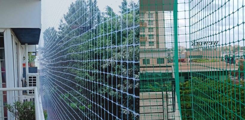 Bird Nets For Balconies In Hyderabad | Call 8074600279 Free Installation