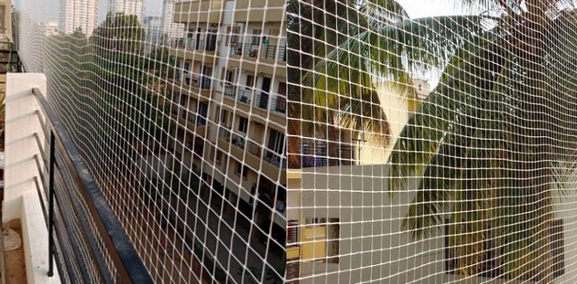Bird Nets In hyderabad for Balcony | Call 8074600279 To Get Charges Near Me